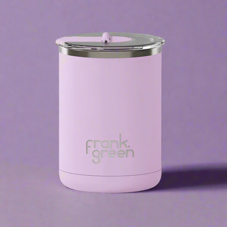 Ceramic Coffee Cup with Hinged Lid - Lilac Haze - Funky Gifts NZ