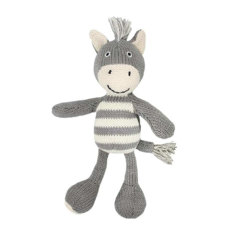 Lily & George Bowe Stripey Zebra Rattle - Funky Gifts NZ