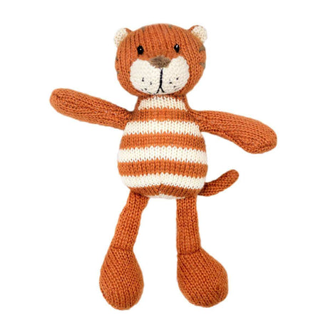 Lily & George Niko Stripey Tiger Rattle - Funky Gifts NZ