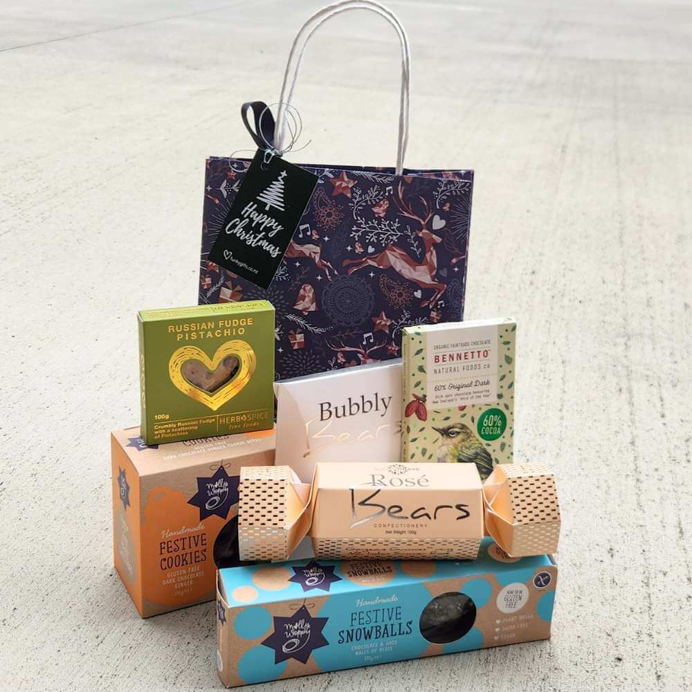 Little Christmas Bag of Gluten Free Treats - Funky Gifts NZ