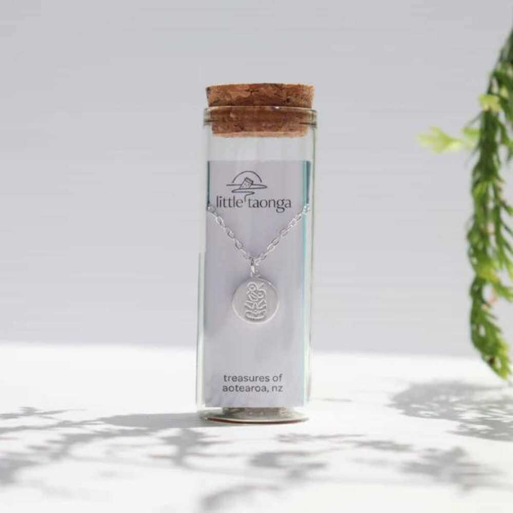 Little Taonga Round Tiki Necklace - Funky Gifts NZ