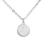 Little Taonga Round Fantail Necklace - Funky Gifts NZ
