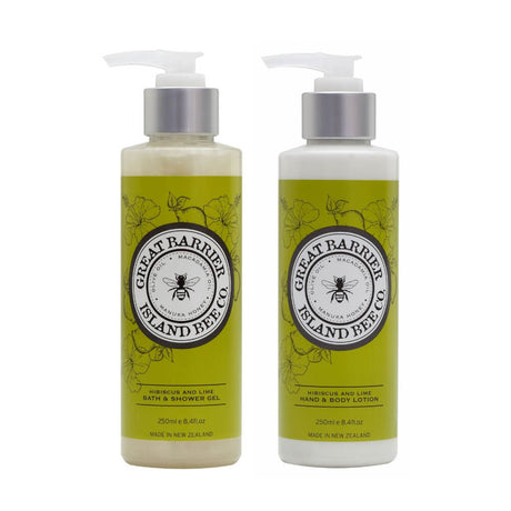 Great Barrier Island Bee Co Gift Set -  Hibiscus & Lime - Funky Gifts NZ