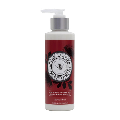 Great Barrier Island Bee Co Hand & Body Lotion - Pohutukawa & Paw Paw - Funky Gifts NZ
