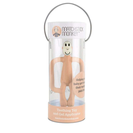 Matchstick Monkey Teething Toy - Peach - Funky Gifts NZ