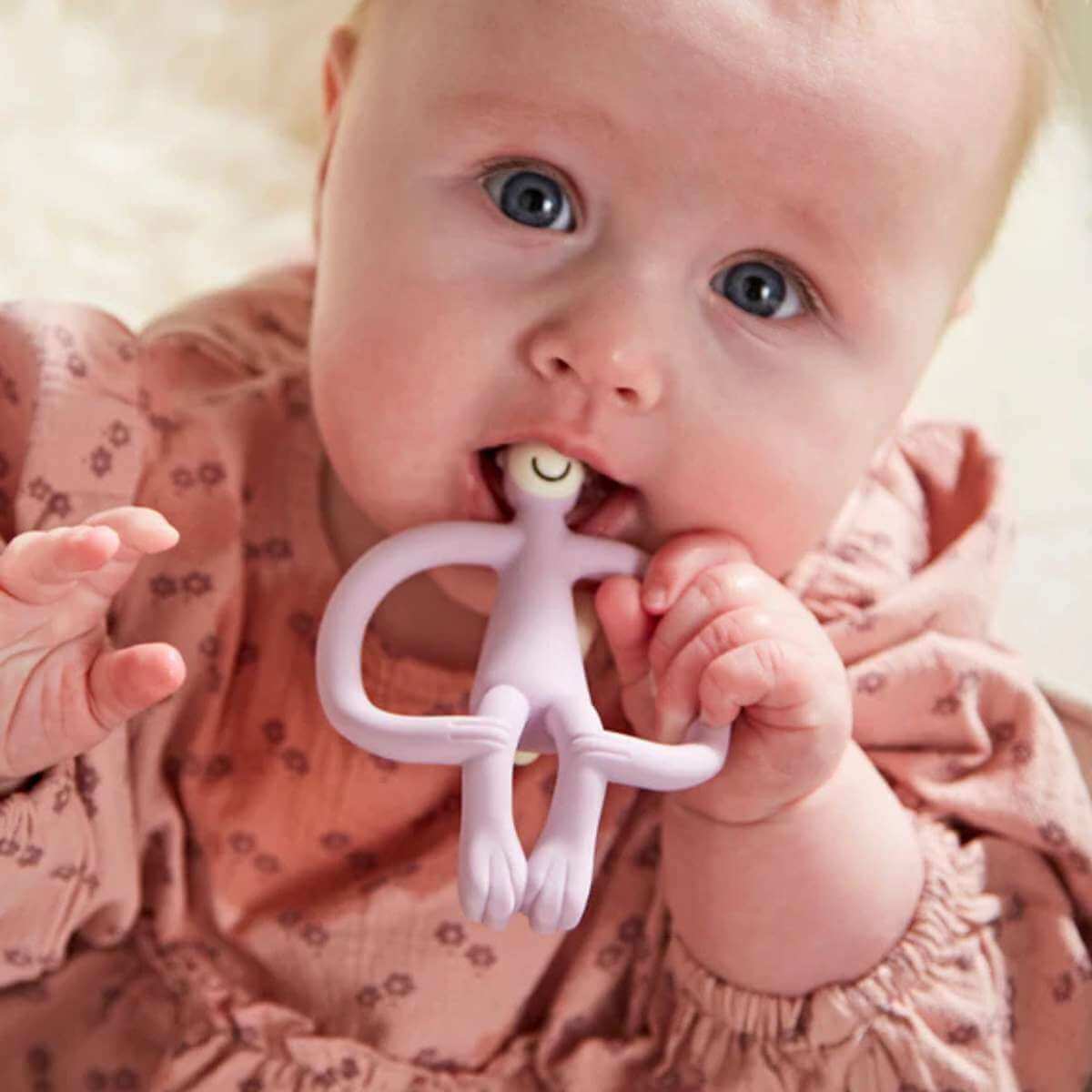 Matchstick Monkey Teething Toy - Lilac - Funky Gifts NZ