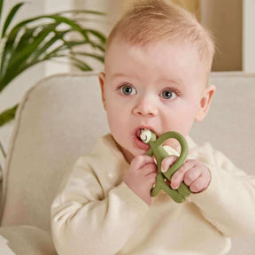 Matchstick Monkey Teething Toy - Olive - Funky Gifts NZ