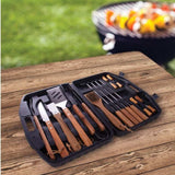 BBQ Tool Kit 18pcs in Hard Shell Case - Funky Gifts NZ