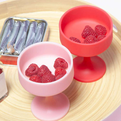 Mecc Silicone Unbreakable Cocktail Glasses - Cherry + Blush - Funky Gifts NZ