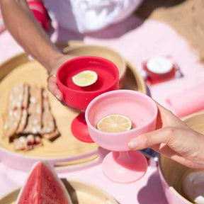 Mecc Silicone Unbreakable Cocktail Glasses - Cherry + Blush - Funky Gifts NZ