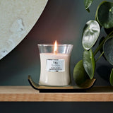 Medium WoodWick Scented Soy Candle - Island Coconut - Funky Gifts NZ