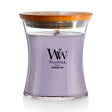 Medium WoodWick Scented Soy Candle - Lavender Spa - Funky Gifts NZ