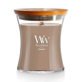 Medium WoodWick Scented Soy Candle - Cashmere - Funky Gifts NZ