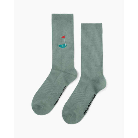 Men's Golf Tee & Flag Sport Crew Sock - Funky Gifts NZ