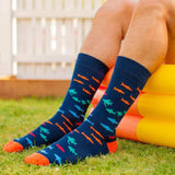 Men's Schools In Bamboo Crew Sock - Funky Gifts NZ