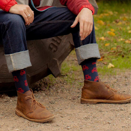 Men's Tractor Bamboo Crew Sock - Funky Gifts NZ