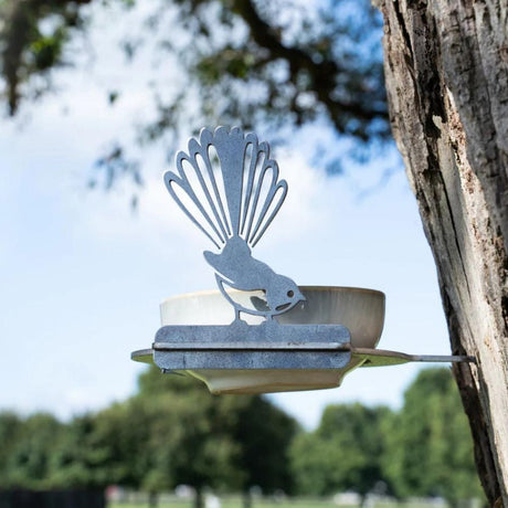 Metalbird Bowl Feeder - Funky Gifts NZ