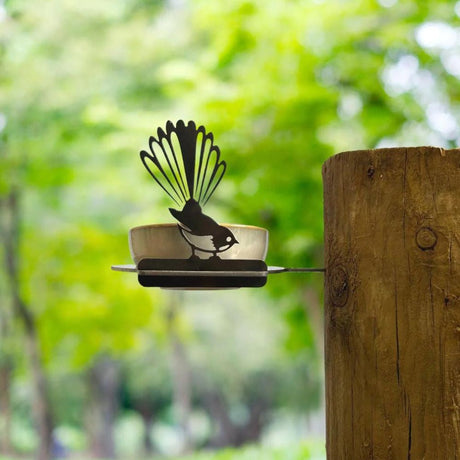 Metalbird Bowl Feeder - Funky Gifts NZ