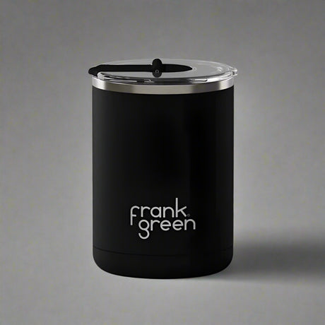 Ceramic Coffee Cup with Hinged Lid - Midnight - Funky Gifts NZ