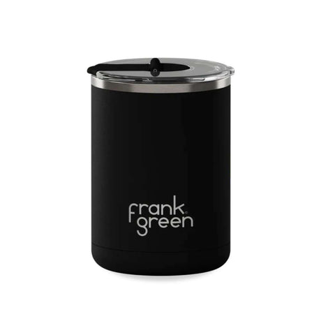 Ceramic Coffee Cup with Hinged Lid - Midnight - Funky Gifts NZ