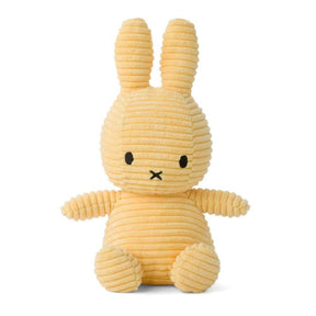 Miffy Eco Corduroy Buttercream 23cm - Funky Gifts NZ