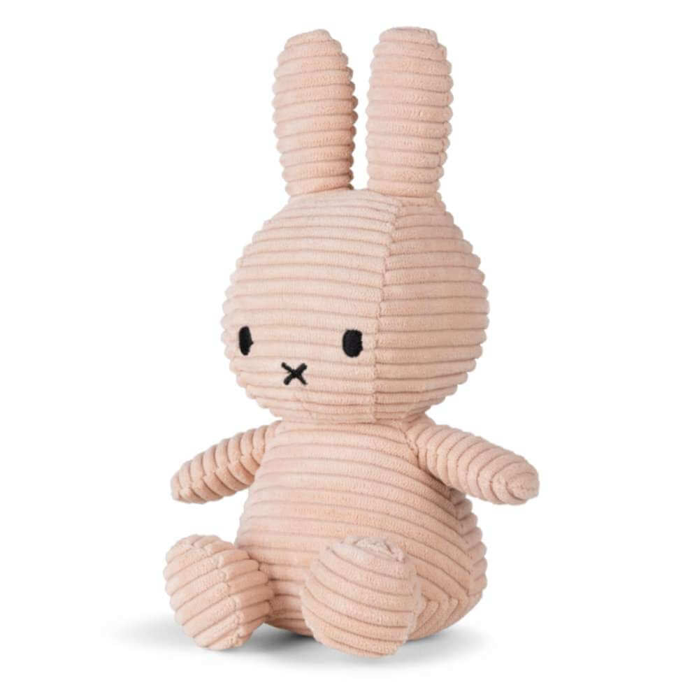 Miffy Eco Corduroy Misty Rose 23cm - Funky Gifts NZ