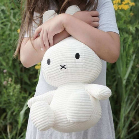 Miffy Eco Corduroy Off White 50cm - Funky Gifts NZ