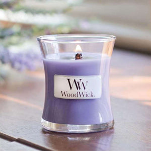 Small WoodWick Scented Soy Candle -  Lavender Spa - Funky Gifts NZ