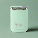 Ceramic Coffee Cup with Hinged Lid - Mint Gelato - Funky Gifts NZ