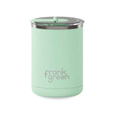 Ceramic Coffee Cup with Hinged Lid - Mint Gelato - Funky Gifts NZ