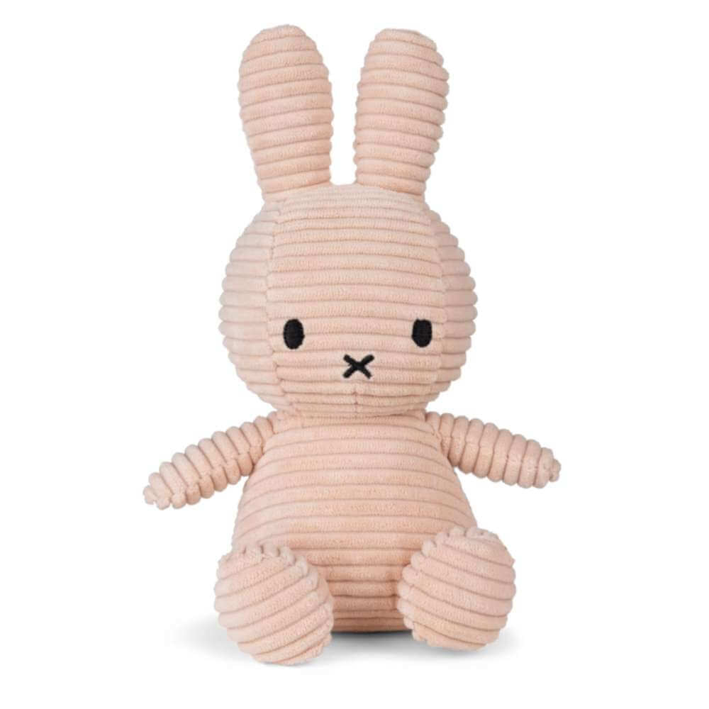 Miffy Eco Corduroy Misty Rose 23cm - Funky Gifts NZ