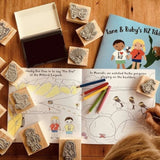 Tāne & Ruby's Stamp Activity Set - NZ Tiki Tour - Funky Gifts NZ