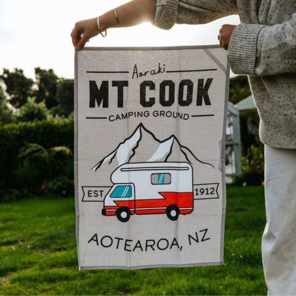 Moana Road -Mount Cook Tea Towel - Funky Gifts NZ