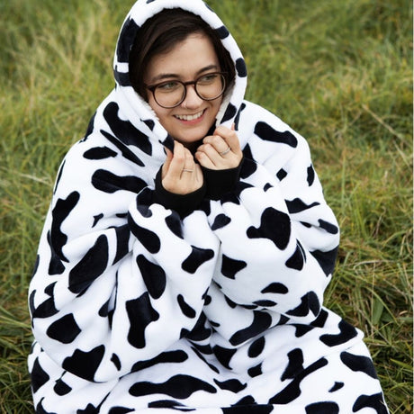 Moana Road - Adults Mega Hoodie - Cow - Funky Gifts NZ