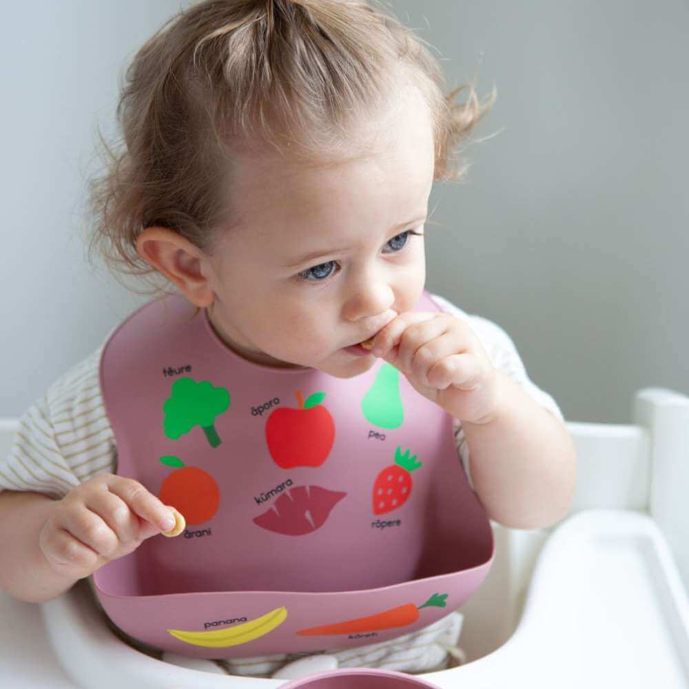 Moana Road Silicone Bib Fruit & Veg - Funky Gifts NZ