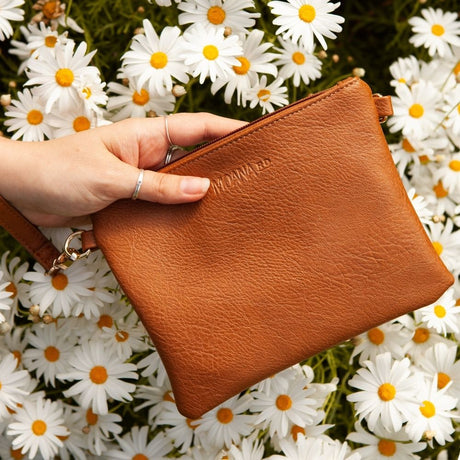 Viaduct Clutch - Tan - Funky Gifts NZ