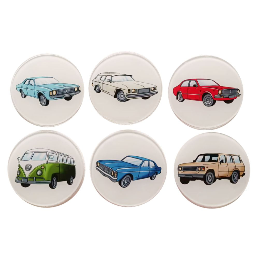 Moana Road - Vintage Car Club Coasters - Funky Gifts NZ