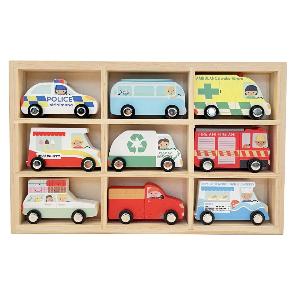 Wooden Car Set - Funky Gifts NZ