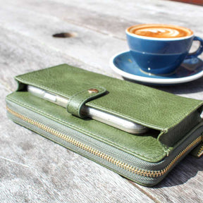 Fitzroy Wallet - Olive - Funky Gifts NZ