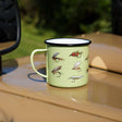 Moana Road Small Enamel Mug - Fly Fishing - Funky Gifts NZ