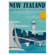 Moana Road - Auckland Tea Towel - Funky Gifts NZ