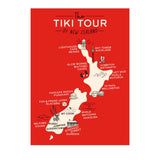 Moana Rd Kiwiana Tea Towel - Tiki Tour - Funky Gifts NZ