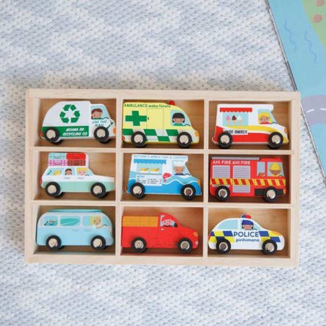 Wooden Car Set - Funky Gifts NZ