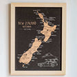 Moana Road - A2 New Zealand Cork Map - Funky Gifts NZ