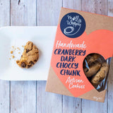 Molly Woppy Cranberry Dark Choccy Chunk Cookie Box - Funky Gifts NZ