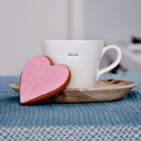Gingerbread Pink Heart Cookie Grab'N'Go 48g - Funky Gifts NZ