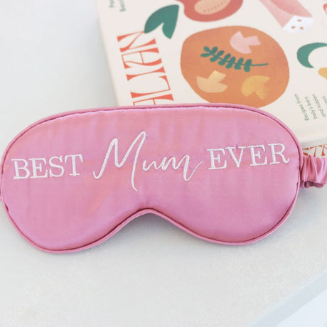 Mother's Day - Best Mum Satin Eye Mask - Funky Gifts NZ