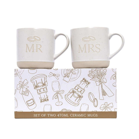 Mr & Mrs Mug Set - Funky Gifts NZ