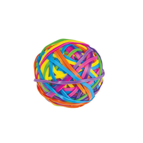 Multi Coloured Rubber Band Ball - Funky Gifts NZ