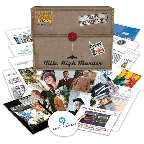 Murder Mystery Party: Case Files Mile High Murder - Funky Gifts NZ